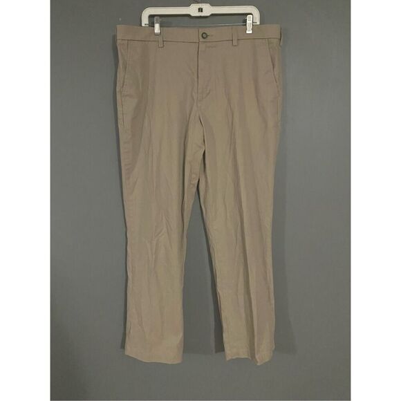 Croft and Barrow Mens Khaki Pants Easy Care Classic Fit Beige Size 38 By 32 - Picture 1 of 6